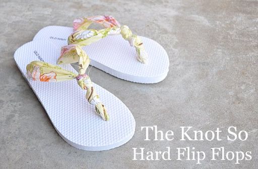 DIY Flip Flops | Fabric flip flops, Diy fashion, Diy tutori