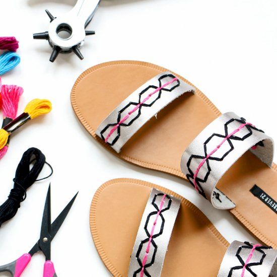 All you need to make over a pair of Summer sandals is a leather .