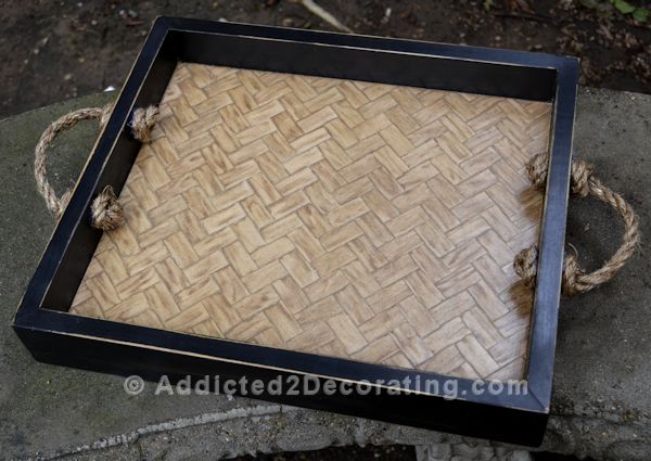 DIY Project: How To Make A Herringbone Serving Tray - Addicted 2 .