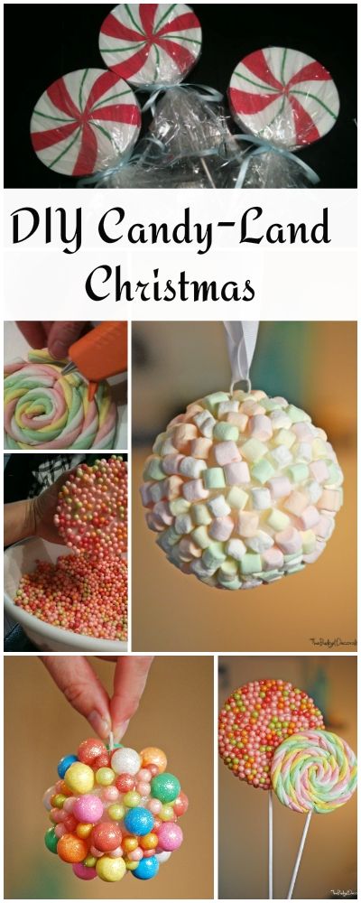 DIY Candyland Christmas Decorations & Ornaments | Candy land .