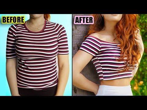 7 DIY IDEAS FOR YOUR OLD CLOTHES! (NO-SEW) - YouTu