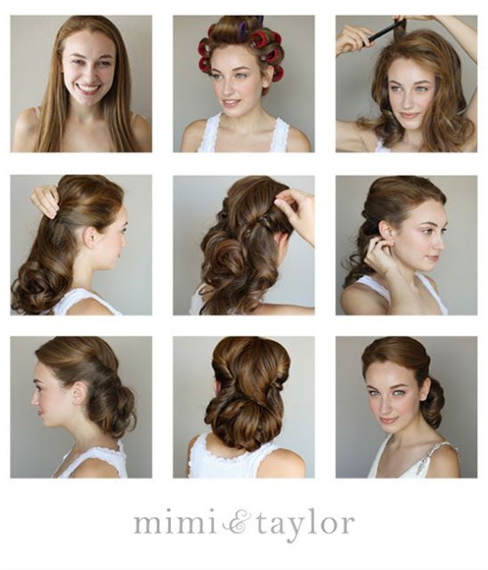 DIY- classic 1950's (With images) | Vintage hairstyles tutorial .