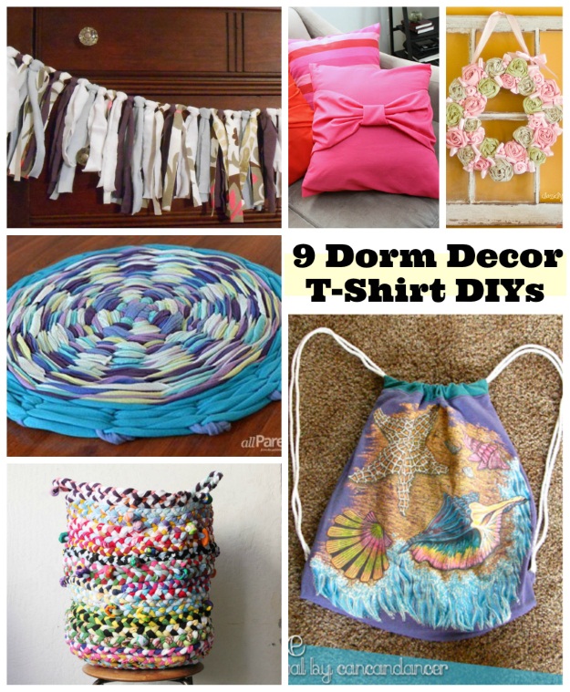 9 DIY Dorm Room Decor Ideas - Shirts Bl
