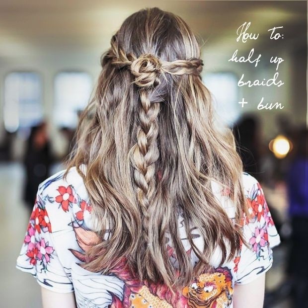 11 Easy and Quick Half Up Braid Hairstyles - Pretty Desig