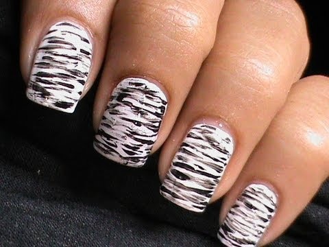 Black And White Nail Art - DressLink review - Nails Polish Cute .