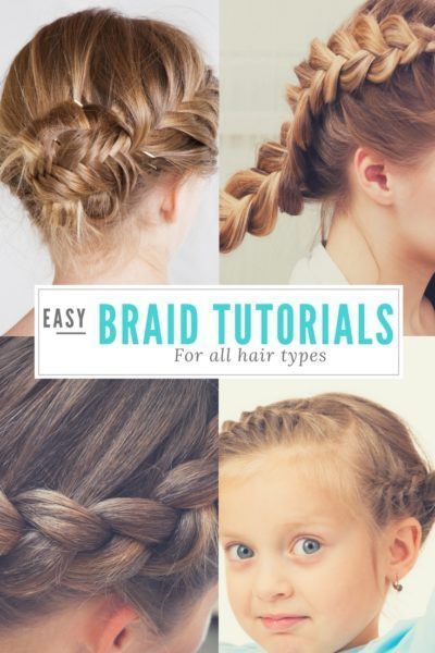 Easy Braid Tutorials for ALL HAIR TYPES | Braids tutorial easy .