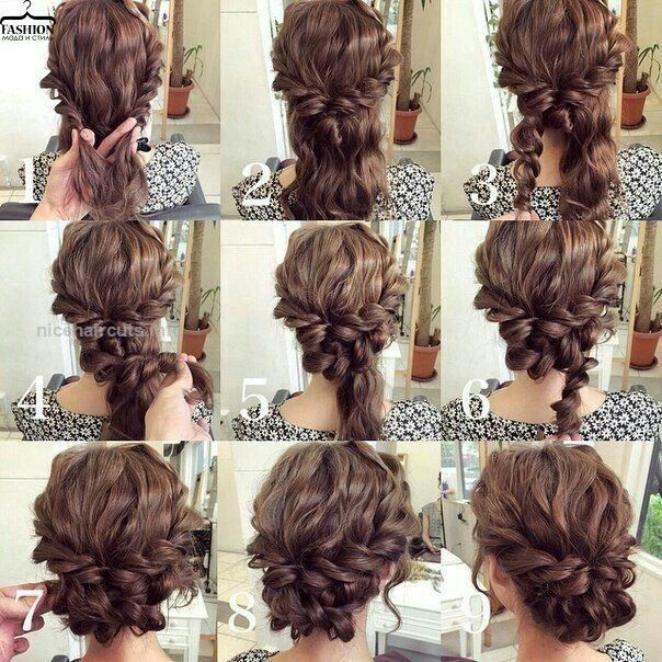 Easy updo for curly hair. Wedding hair. Prom hair…. Easy updo for .