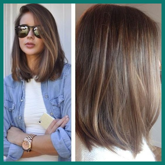 Latest Hairstyle for Womens 2017 317223 Easy Balayage Straight Lob .