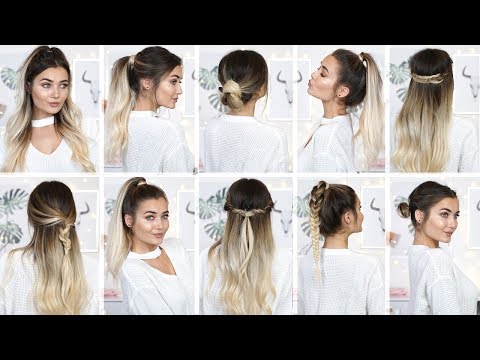 10 EASY HEATLESS BACK TO SCHOOL HAIRSTYLES! - YouTu