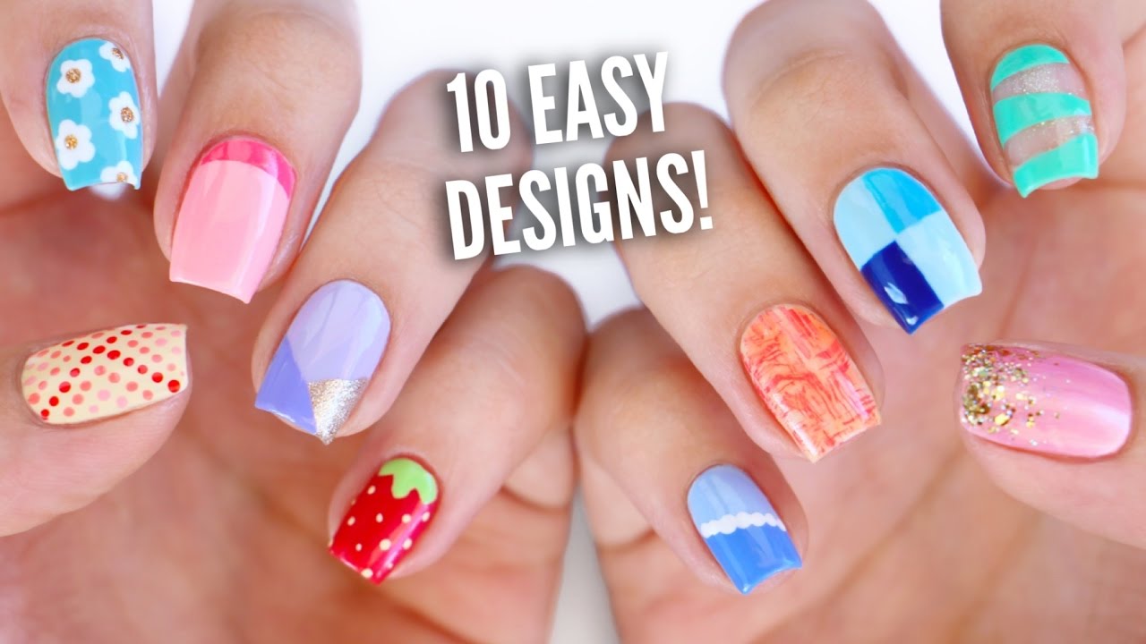 easy nail art designs for beginners - Kampa.luckincsolutions.o