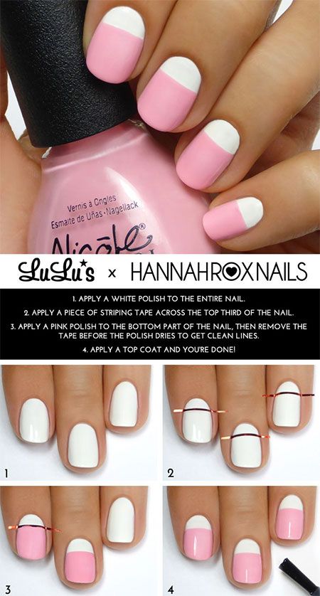 25 Easy Step by Step Nail Tutorials for Girls - Pretty Desig