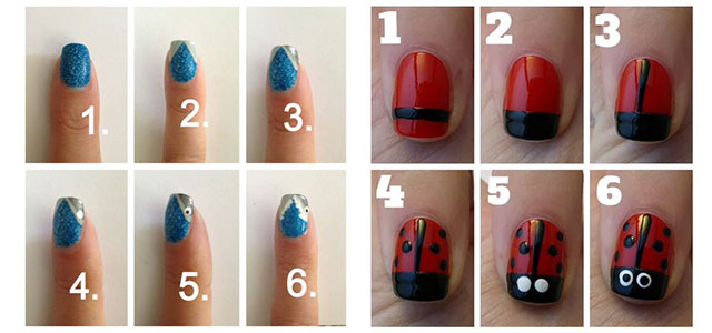 15 Easy Nail Art Tutorials For Beginners & Learners 2014 .