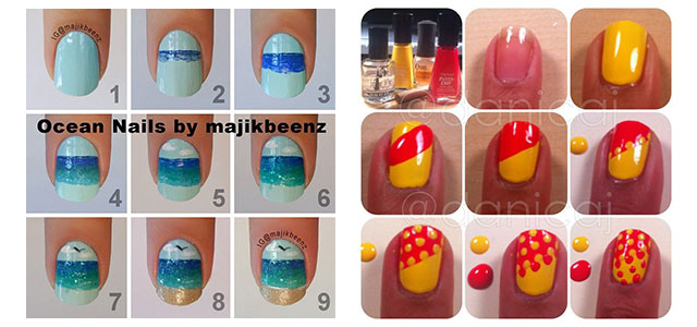 25 Easy Step By Step Nail Art Tutorials For Beginners & Learners .