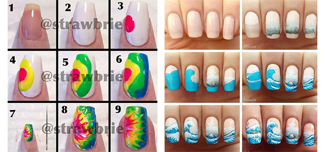 20 Easy Step By Step Summer Nail Art Tutorials For Beginners 2016 .