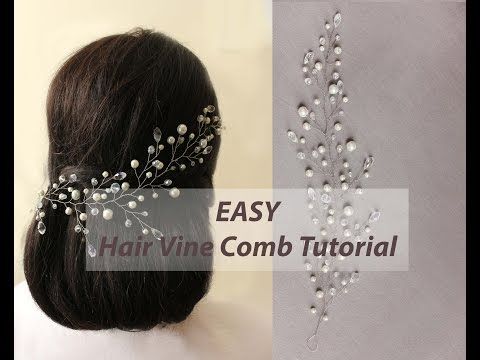 EASY DIY Bridal Hair Vine, Hair Comb Headband Tutorial with .