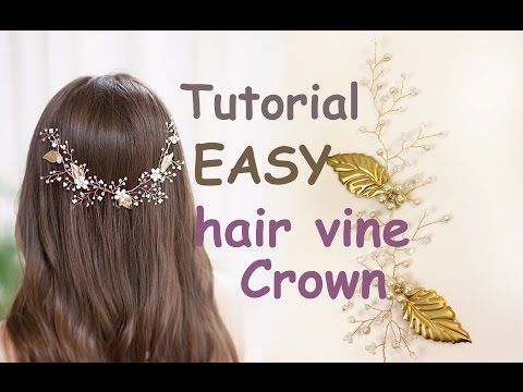 EASY Tutorial Hair Tiara Crown Wedding Prom Headpiece DIY Hair .
