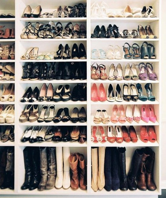 10 Clever and Easy Ways to Organize Your Shoes | Cheap bookcase .
