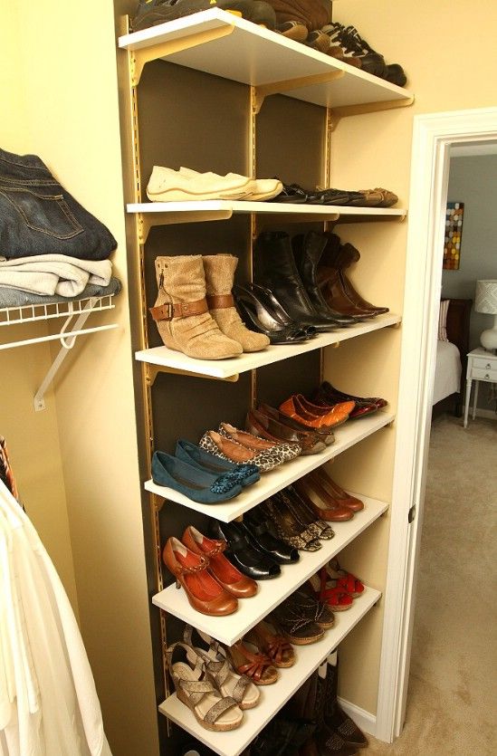 10 Clever and Easy Ways to Organize Your Shoes | Shoe rack closet .