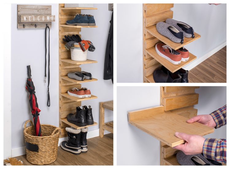 21+ Easy and Cheap DIY Shoe Rack Ideas - Simplyho