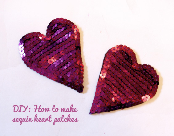 DIY: How To Make Sequin Heart Patches | Miss V Vio