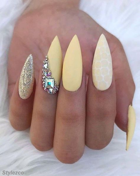 Fabulous Yellow Nail Art Designs & Trends For Queen Girls in 2020 .