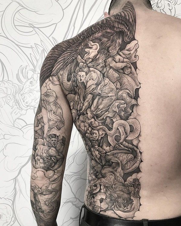 90 Awesome Japanese Tattoo Designs | Japanese tattoo designs, Back .