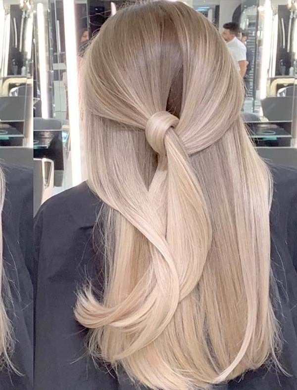 Fantastic Long Balayaged Knotted Hairstyles for 2019 | Hair styles .
