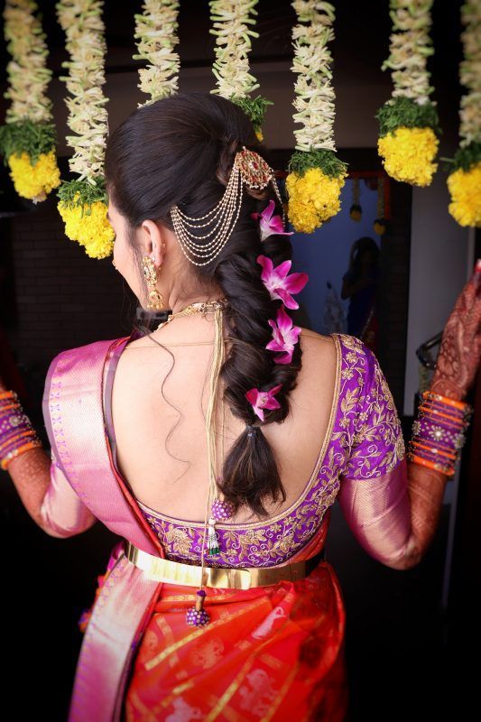 Best South Indian Bridal Hairstyles | South indian wedding .
