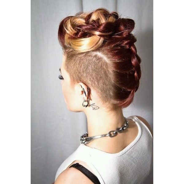 15 Fantastic Mohawk Hairstyles ❤ liked on Polyvore featuring .