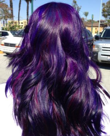 15 Fantastic Purple Hairstyles | Grunge hair | Hair color purple .