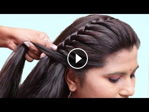 Easy Hairstyles for Wedding/Party | Braided hairstyles easy, Side .