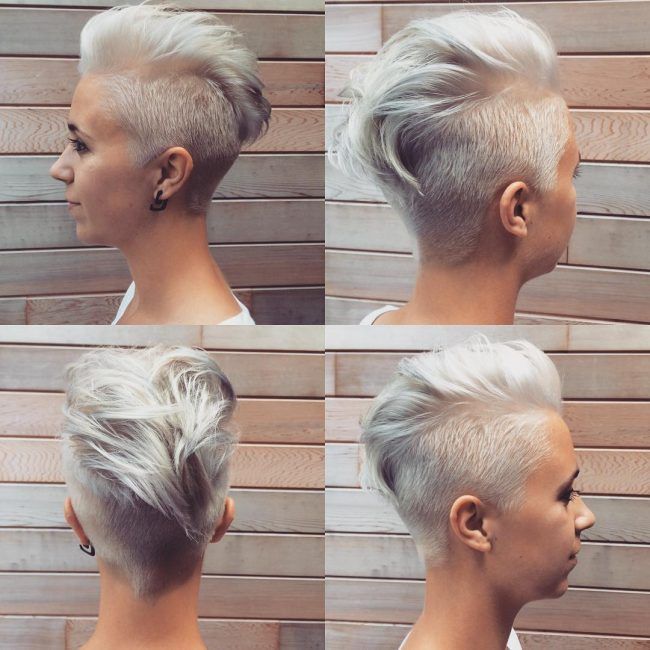 Pin by Meaghann Frank on Hair and Style in 2020 | Faux hawk .