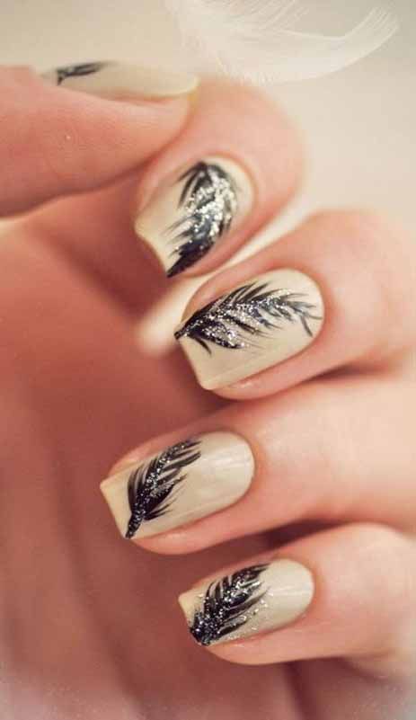 20 Most Gorgeous And Meaningful Feather Nail Art: Must Try .