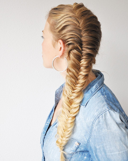 40 Awesome Jazzed Up Fishtail Braid Hairstyl