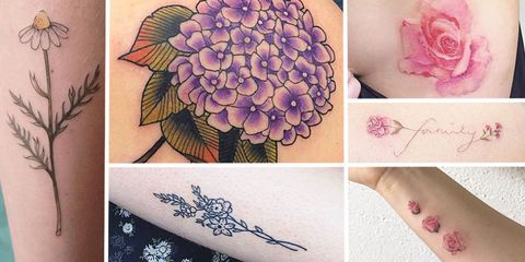 17 Adorable Floral Tattoos You're Going to Be Obsessed Wi