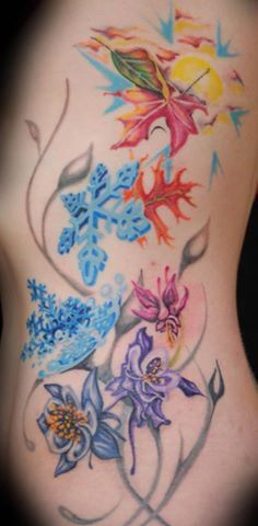 four seasons tattoo - Google Search | Tattoos, Body art, Snow .