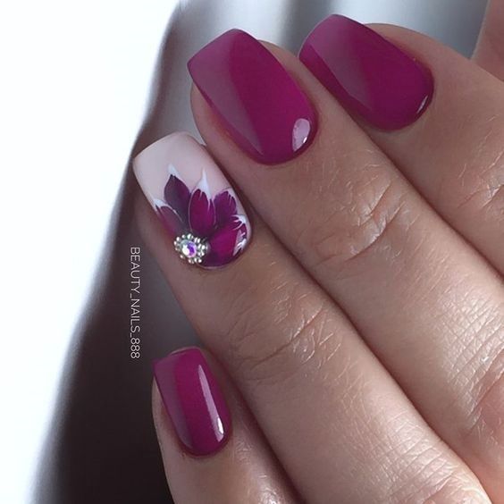 90+ Stylish Spring Flower Nail Art Designs and Ideas 2019 | Flower .