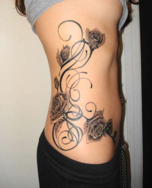 Need flowers ? >> Rose tattoo | Rose vine tattoos, Vine tattoos .