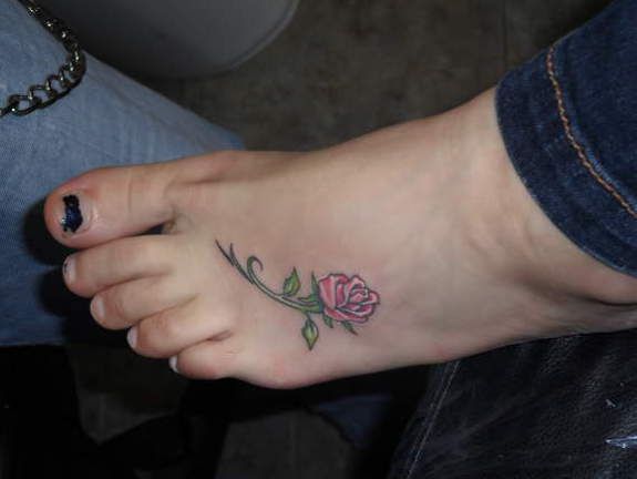Small Rose Tattoo On Foot 121 traditional & modern rose tattoos .