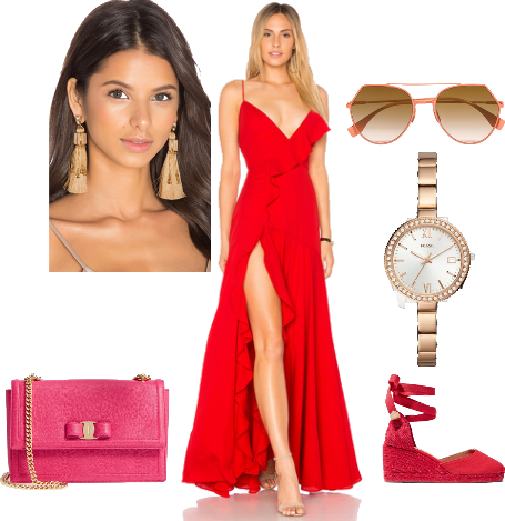 Red Dress and Accessories! Outfit | ShopLo