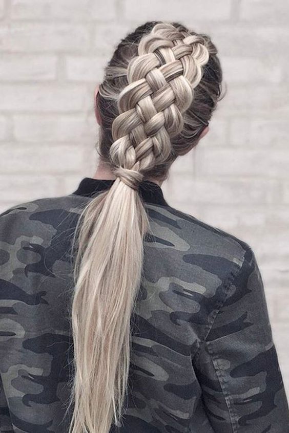 Double French Braid Hairstyle Pictures, Photos, and Images for .