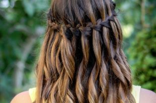 26 Sweet Waterfall French Braid Hairstyles - SloDi