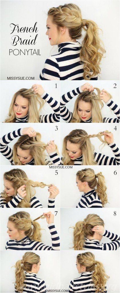 Best Hair Tutorials -Step By Step Tutorials | Braided ponytail .