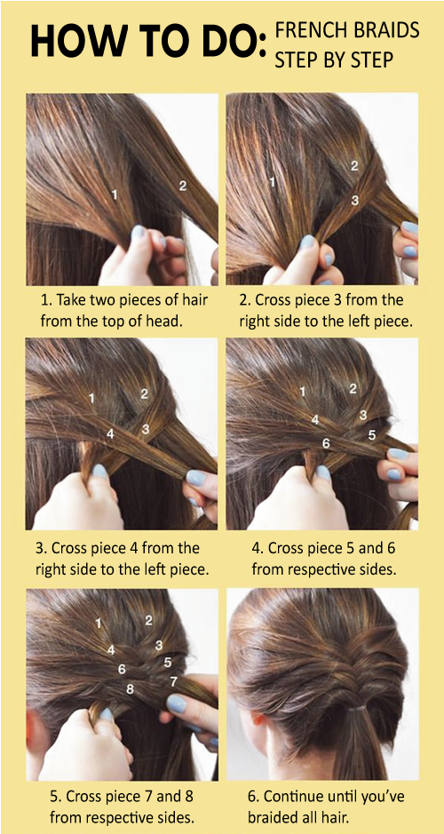 How to do French Braids Step by Step : How To French Braid Hair .