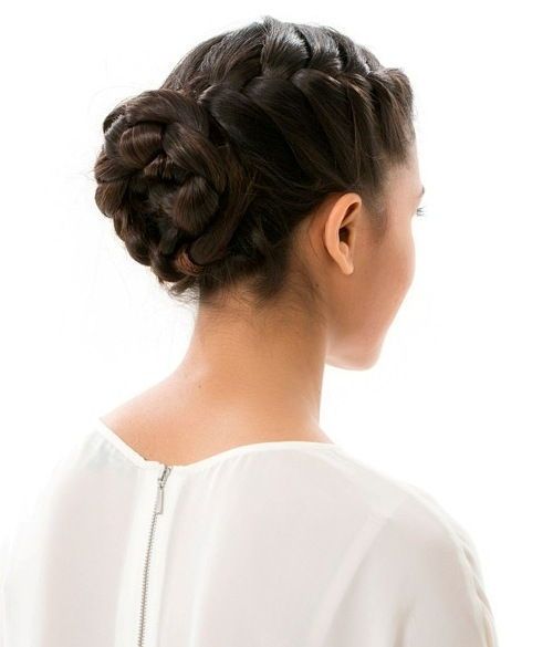 French Braid Updo Hairstyles