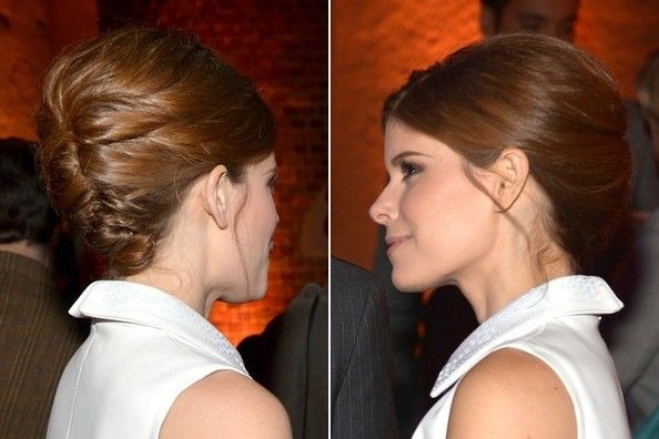 Hair Envy of the Day: Kate Mara's Classic French Twist | Celebrity .
