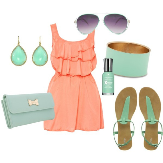 15 Fresh Spring Polyvore Combinations in Popular Mint - Pretty Desig