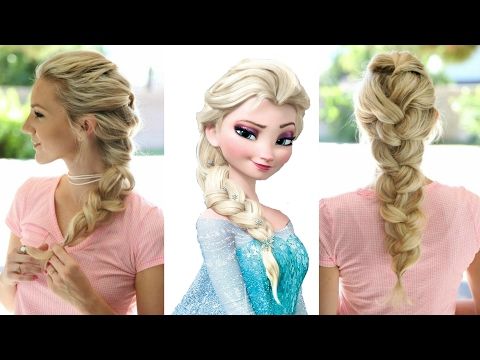 Frozen Elsa's Braid Hairstyle | Simple and Beautiful Hairstyle .