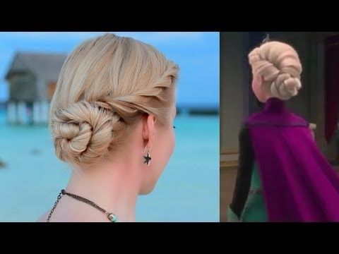Queen Elsa's Hair Style! 💇 in 2020 | Frozen hair, Elsa hair, Prom .