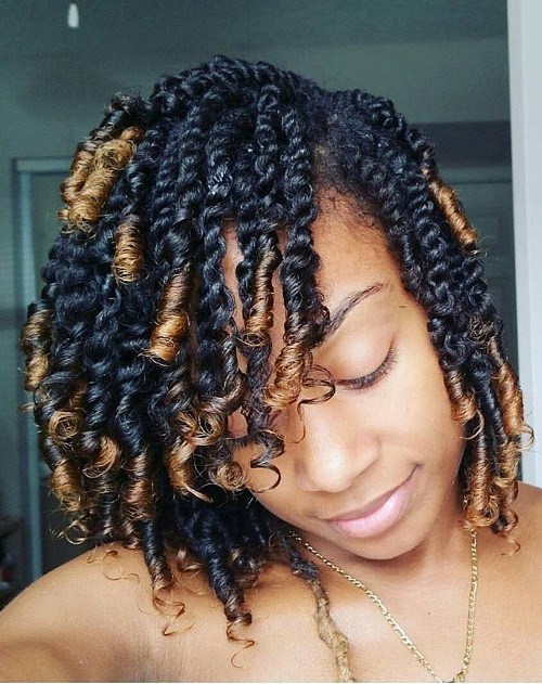 20 Fun Twisted Hairstyles for Natural Hair – African American Hair .